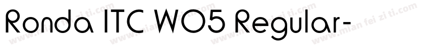 Ronda ITC W05 Regular字体转换